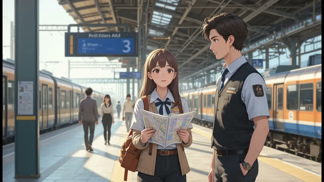 En la estación de tren – Práctica de escucha en inglés para principiantes